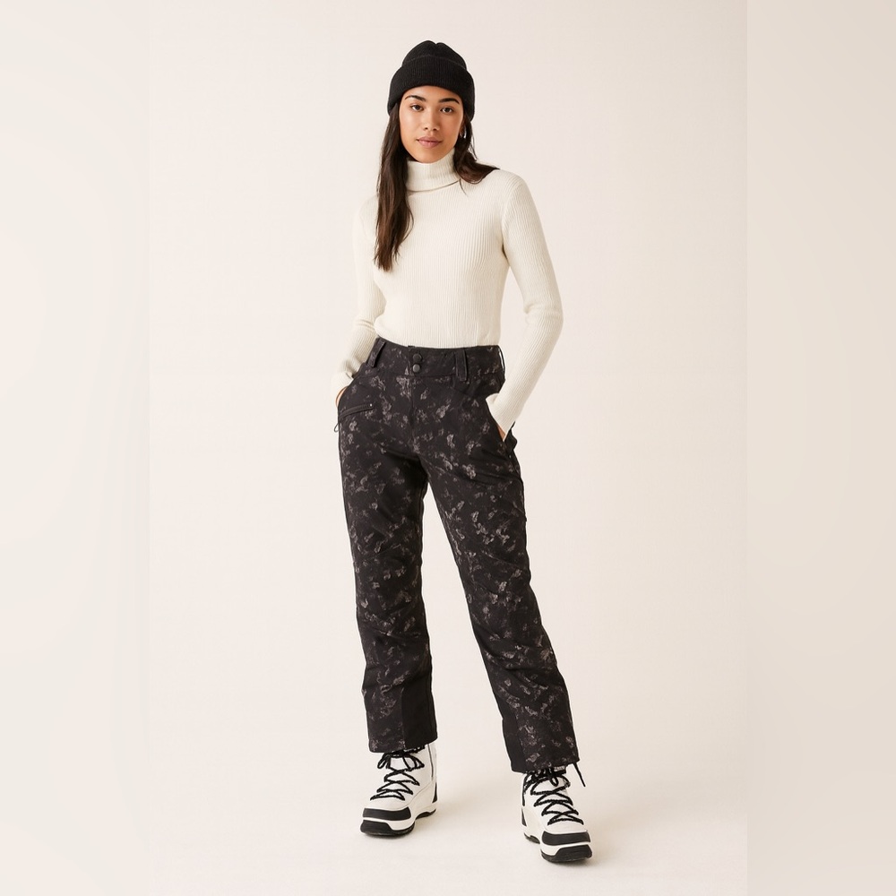 Obermeyer Black‎ Patterned Thermore Snowboard Ski Pants Sz. 10